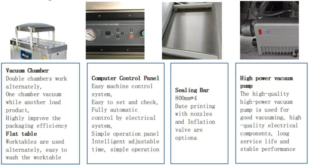 Table Type Vacuum Sealer Small Vacuum Packager Dz-400 Vacuum Package Machine/Package