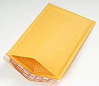공장 도매 자연 노란색 종이 패딩 봉투 크래프트 버블 봉투 쥬얼리 메이크업 액세서리 전자 상거래에 대한 중소 기업 배송 패키지